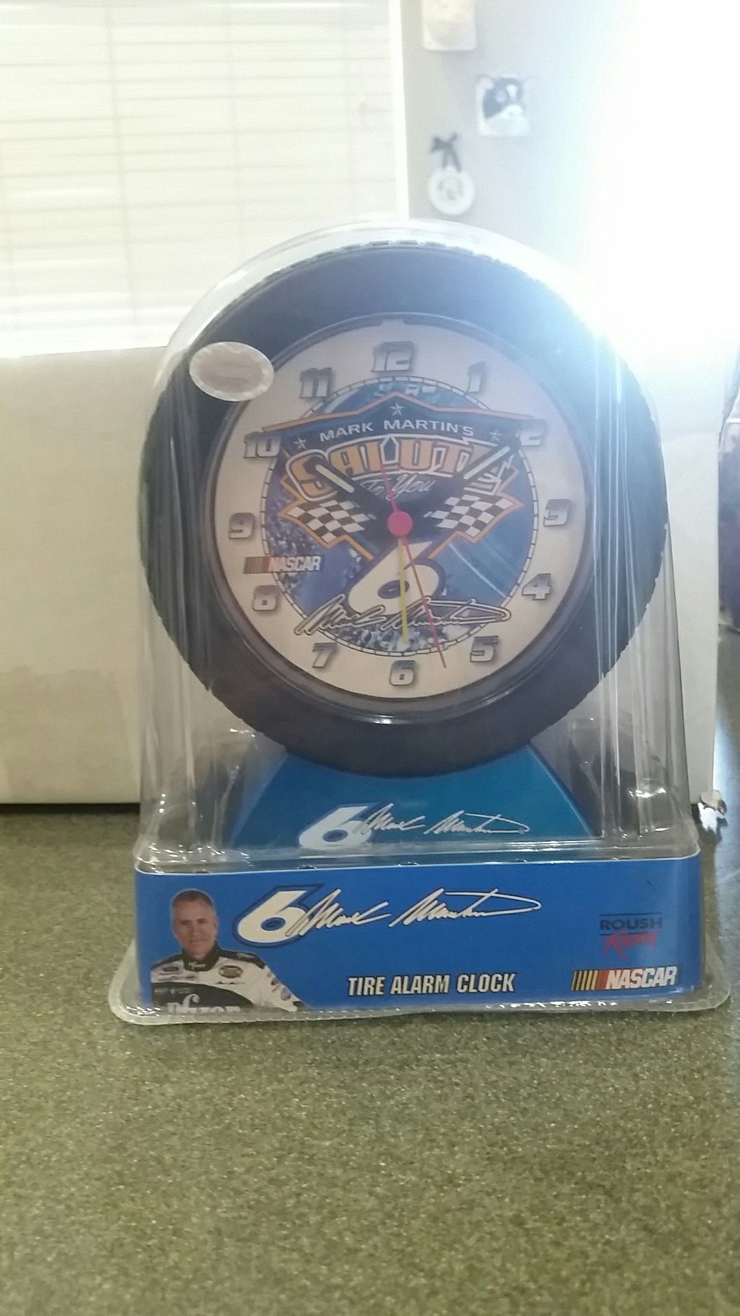 Mark Martin nascar tire alarm clock