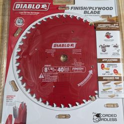 Diablo 8 1/4 40t Finish Plywood Blade 
