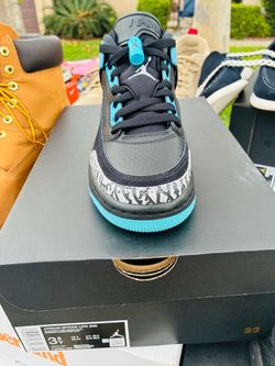 Jordan Spizike Low GS Black Gamma Blue