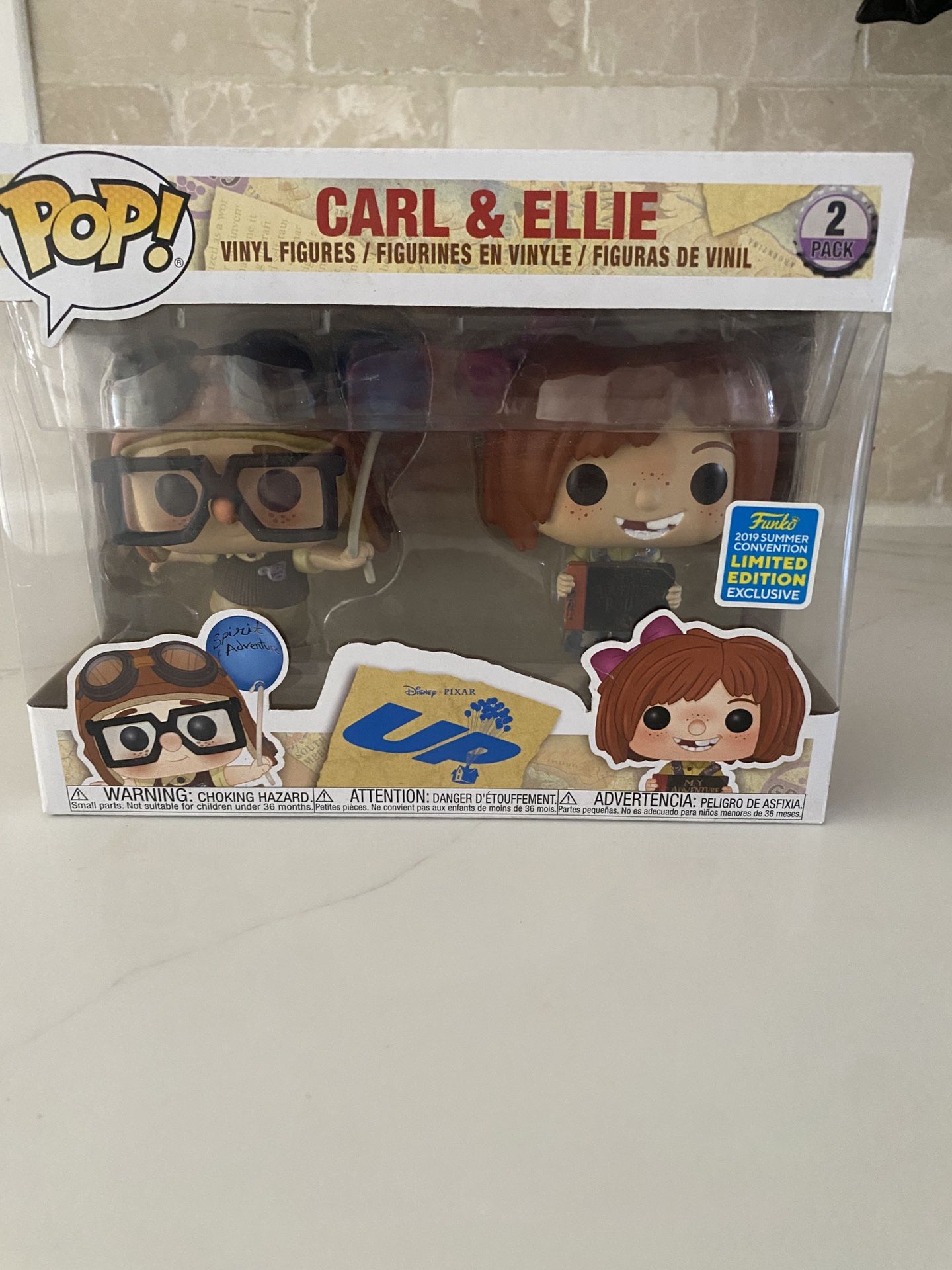 Funko Pop! 2-pack of Carl and Ellie from the Disney Pixar movie Up