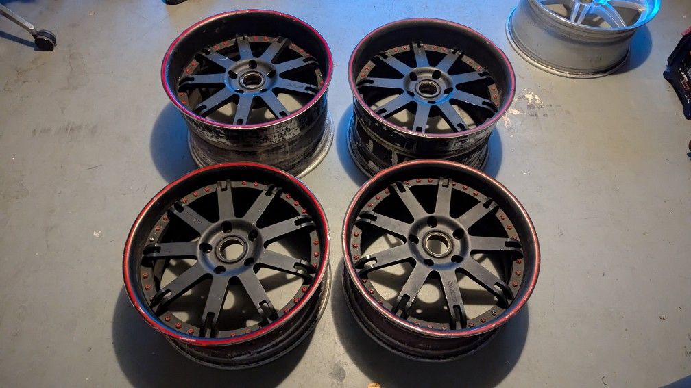 19x11.5 19x8.5 5x130 Avus Porsche Wheels Rims 911 Wide Body 996 997 Cayman 987