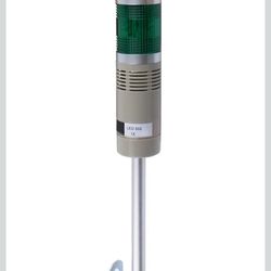 Industrial Signal Column, LED Alarm Tower Lamp Flash Indicator, 2-Layer Stack Warning Light With Buzzer for Safety (24V/Sound/Steady ON)