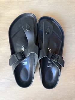 Birkenstock Gizeh Papillion Black Platform Sandal