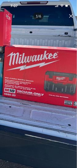 Milwaukee M18 two gallon vacuum, new, unopened box