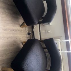 Black Boucle Accent Chair