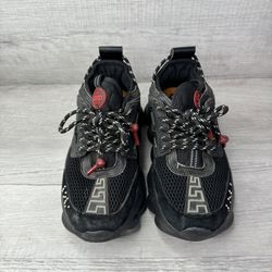 Versace Mens Chain Reaction Caged Sneakers Size 37/6.5 US