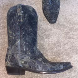 Alligator Skin Black Corral Boots