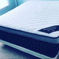 Queen Size Mattress Double Pillow Top Medium  and FIRM 14”thick Brand New Comfort+Quality WE FINANCE  Delivery Available to all cities.( price 389.00