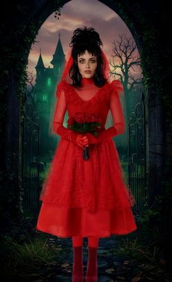Bride From Hell Costume Adult Size L 12-14 California Costumes Devil Bride NEW