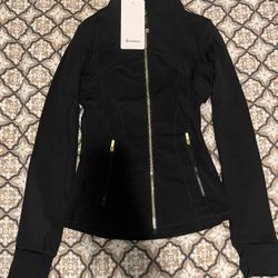 Black/Gold Zipper Lululemon Define Jacket - [Size 6 Small]