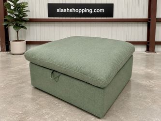 Brand New Washable Cloud Storage Ottoman, Green