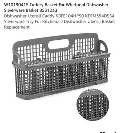 Cutlery Basket For Whirlpool Dishwasher Silverware Basket