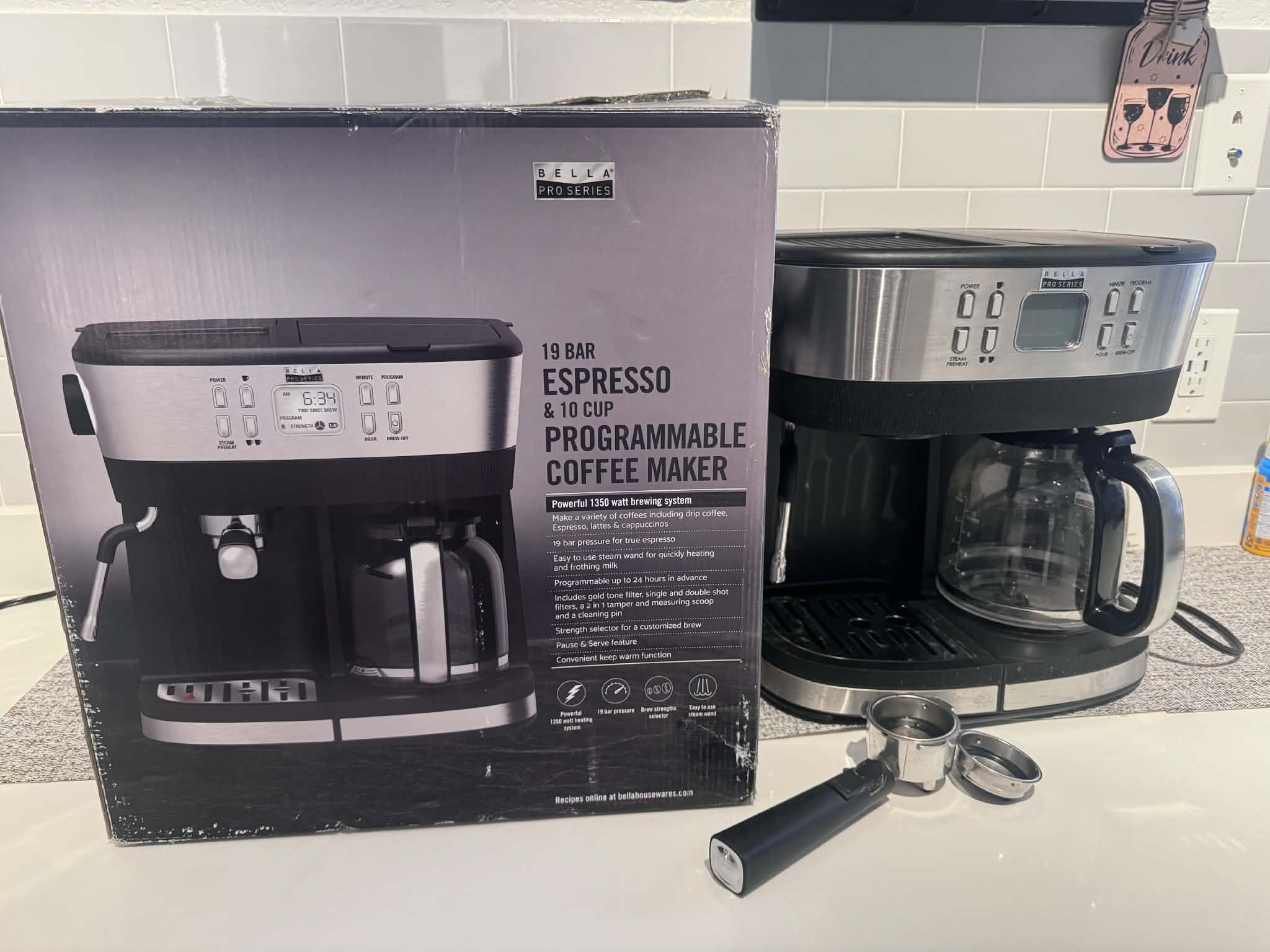 Bella Pro Espresso Machine 