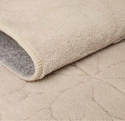New GENIMO Beige Rug 6x9 Washable Area Rugs for Living Room, Soft High Low Pile