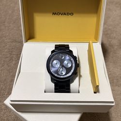 Movado Quartz Blue Stainless Steel Men’s Watch