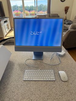 Apple iMac 24-Inch Blue All-in-One Desktop