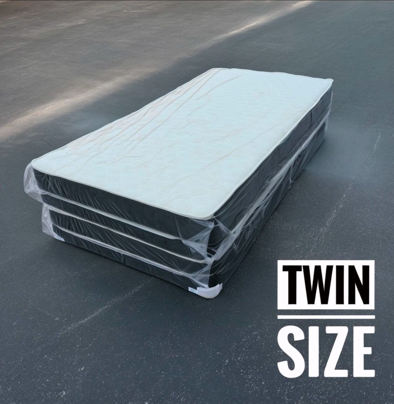 New Twin Size Mattress And Box Spring Set // We Offer 🚚