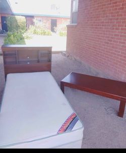 Twin bed and coffee table all for 50
