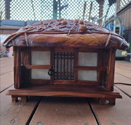 Korean Traditional House Wood Lamp