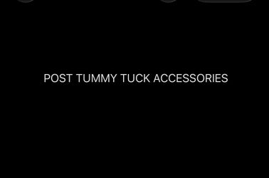 Tummy tuck supplies