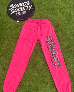 Size M & S Pink Sp5der Sweatpants