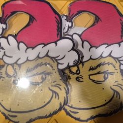 2 New Small Grinch Yard Standees 