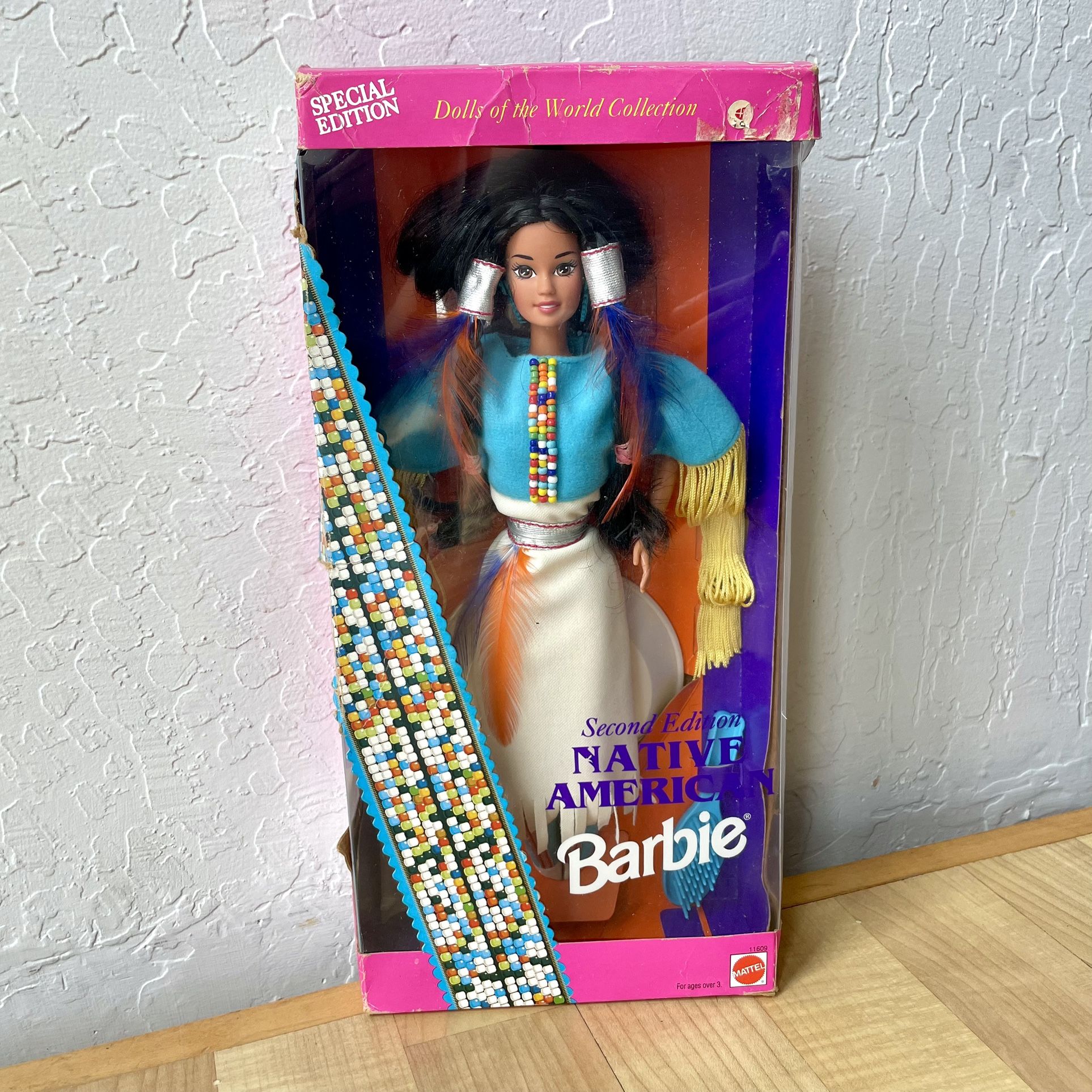 1993 Barbie Dolls Of The World Collection 2nd Edition Native American Doll