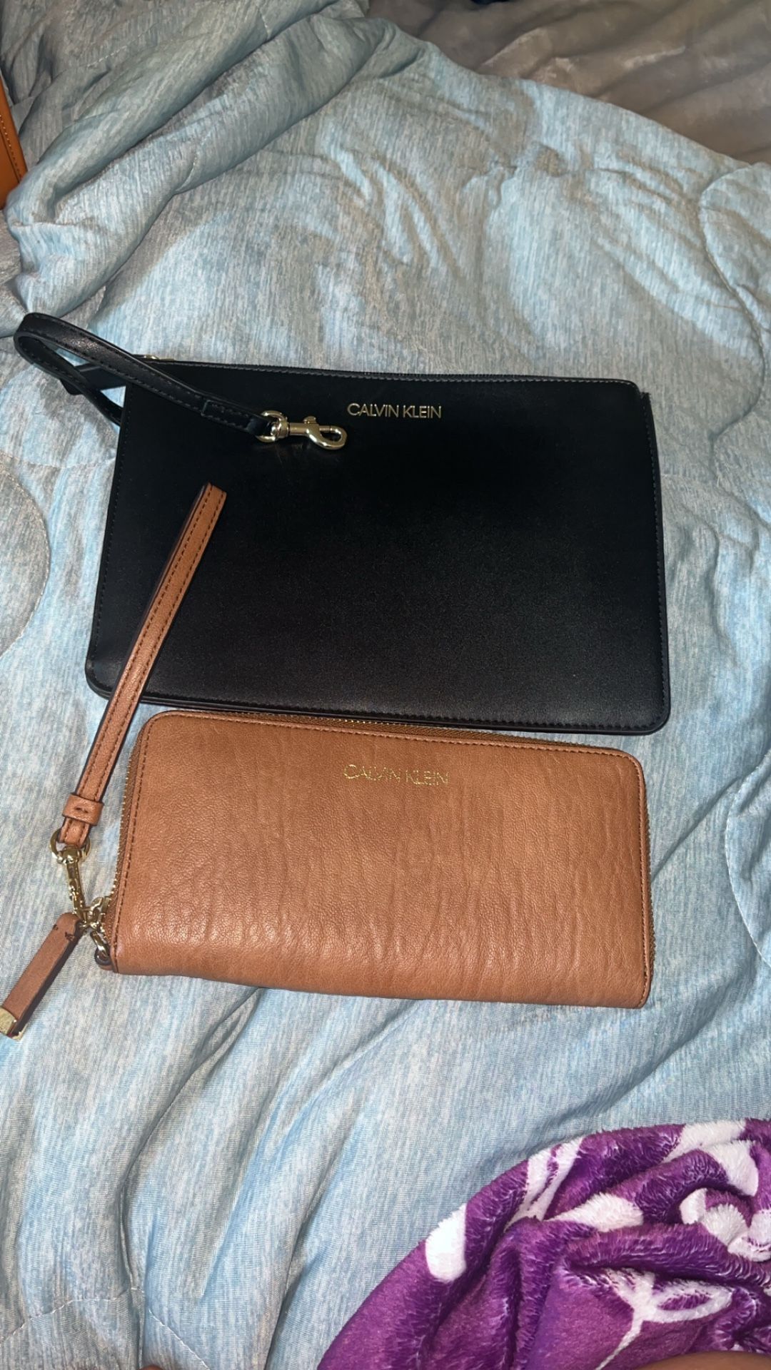 Bundle set of brand new Calvin Klein wallet & cosmetic bag