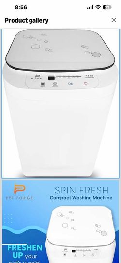 Compact Washing Machine – Fully Automatic Mini Washer for Small Loads & Pet Items | 8 lbs Capacity Portable Top Load Washer   41  $110