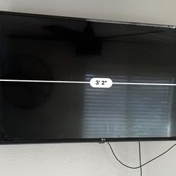 32in. LG TV + Wall Mount 