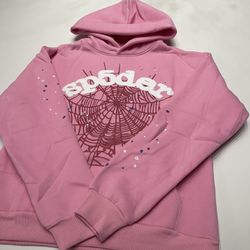 Brand New Pink Sp5der Hoodie