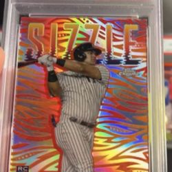 2024 Topps Chrome Jasson Dominguez Sizzle Rookie Card  Rc Yankees