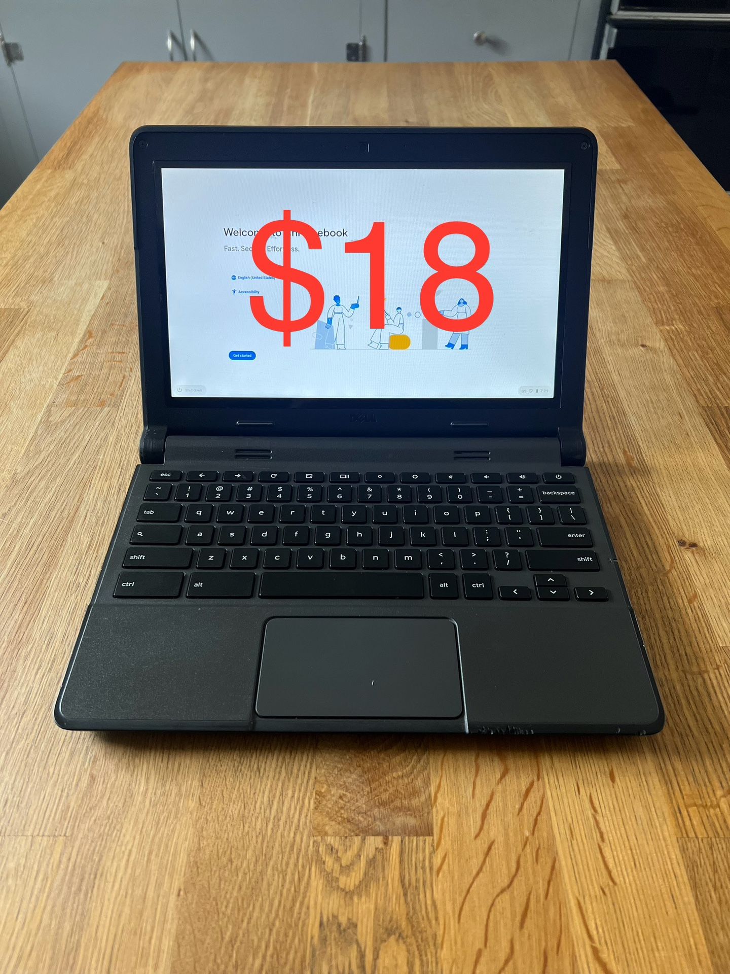 Touchscreen Dell ChromeBook 11 Laptops - 5 Available / $18 Each