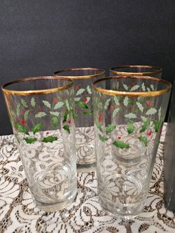 Lenox Christmas tumblers 4-16oz set