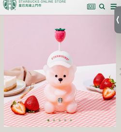 2026 strawberry Starbucks bear cup