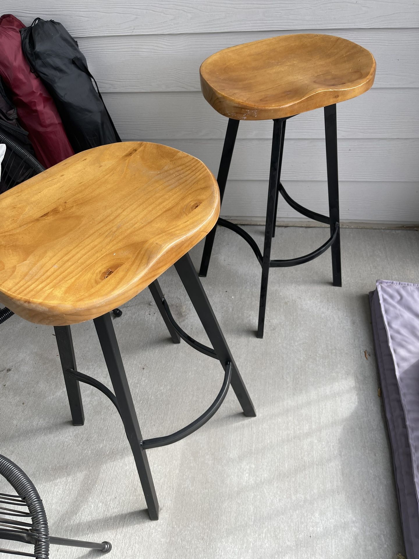 Two 360 Swivel Barstools