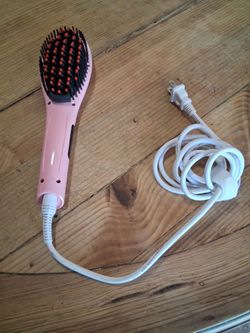 Electric hair brush smother straightener