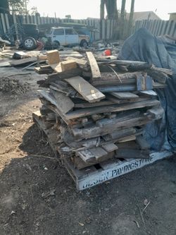 Firewood Precut Pieces. stack