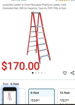 Platform Ladder Like New 6' Platform Height