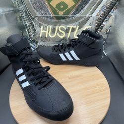 Adidas Men’s HVC 2 Wresting Boxing Shoes Sz 12 Black White Gum