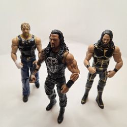 WWE Tough Talkers Shield Action Figure Set – Roman Reigns, Seth Rollins & Dean Ambrose