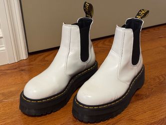 White Doc Martens Platform Boots