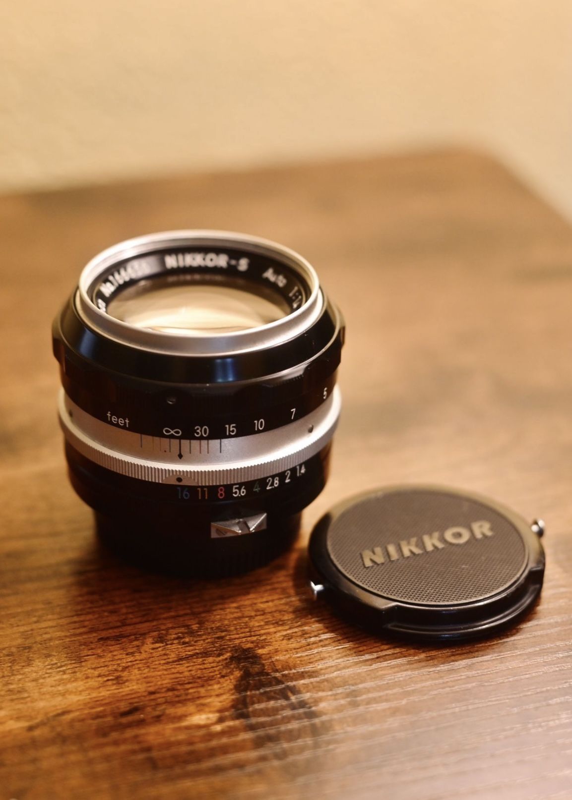 CLA'd Nikon Nikkor-S Auto 5.8cm 58mm F/1.4 Non-AI Lens