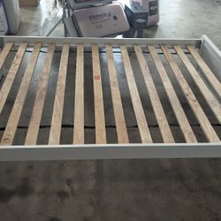 White Platform Bed