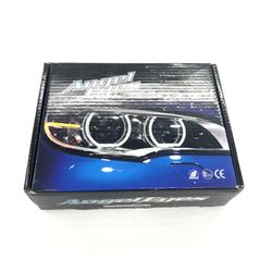 UNIVERSAL RGB LED ANGEL EYES DRL SET 4PCS W/ REMOTE CONTROL 12V MULTI-COLOR BMW