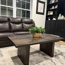 Solid Wood Distressed Coffee Table