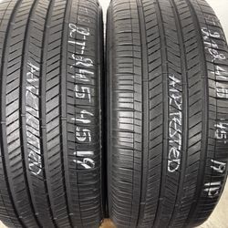 2 Tires 245 45 19 Goodyear Eagle Touring Like New