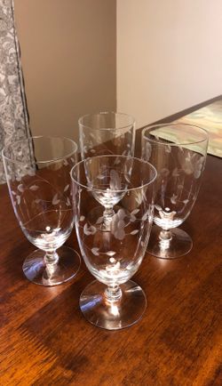 Princess warehouse crystal ice tea glasses set of four
