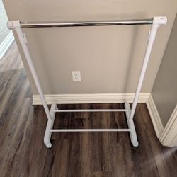 Mobile Clothes Rack On Wheels