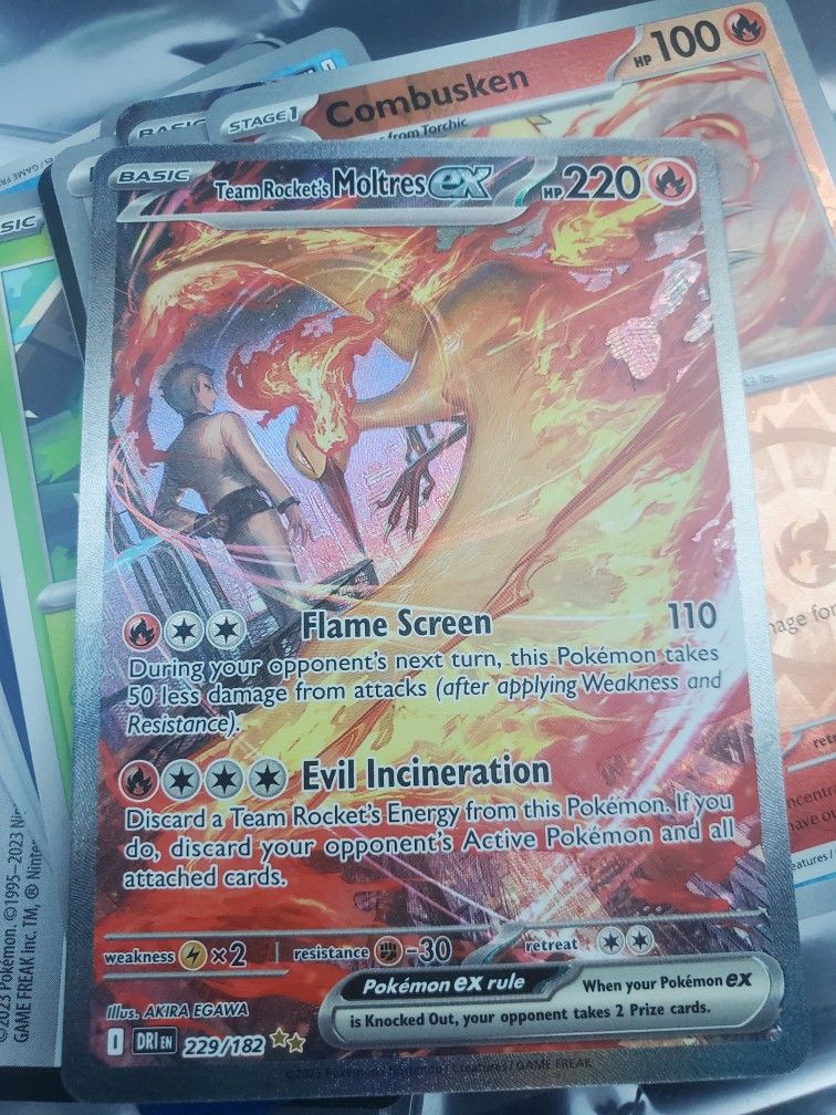 Pokemon Team Rocket's Moltres ex - 229/182 - SV10: Destined Rivals